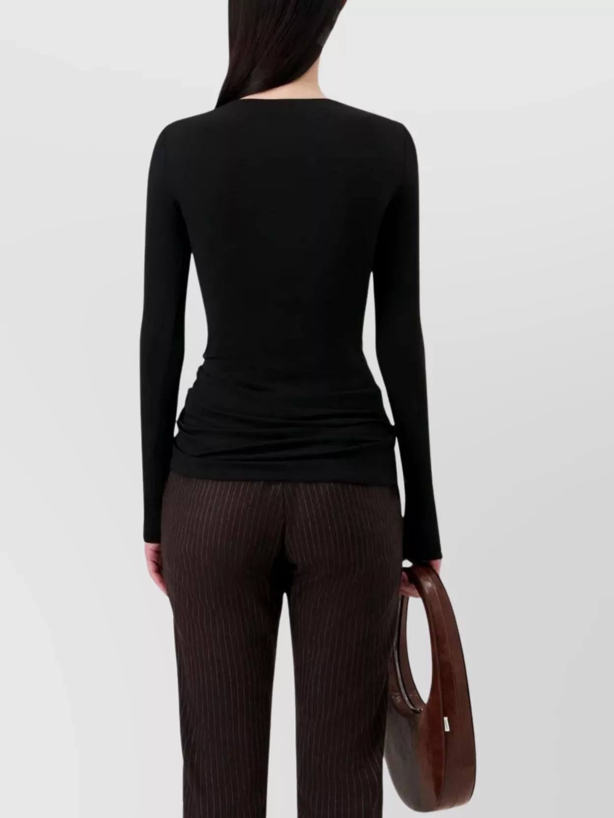 Coperni Long Sleeve Fitted Top With Side Detail