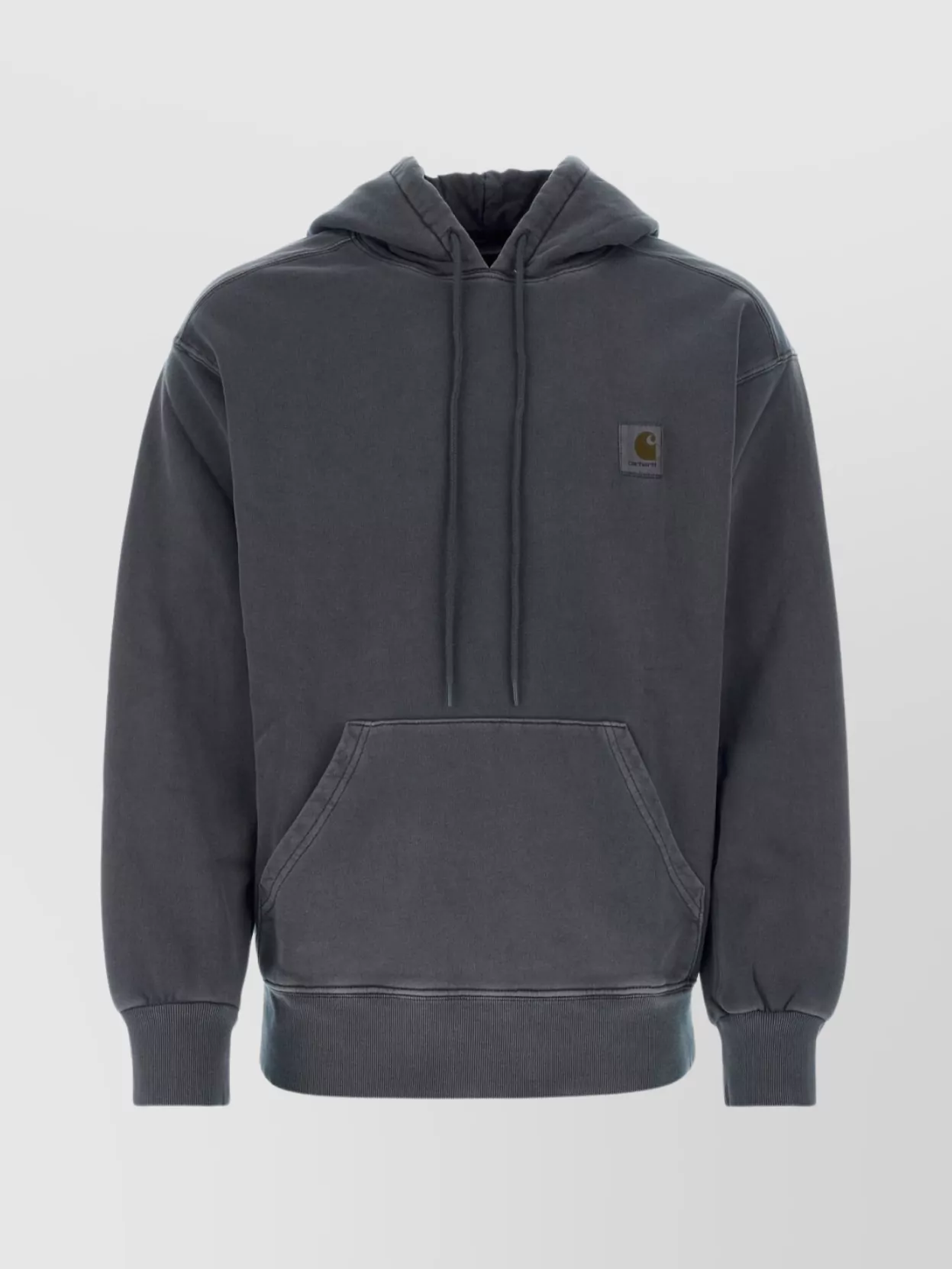 Shop Carhartt Cotton Hooded Sweat With Drawstring And Pouch Pocket