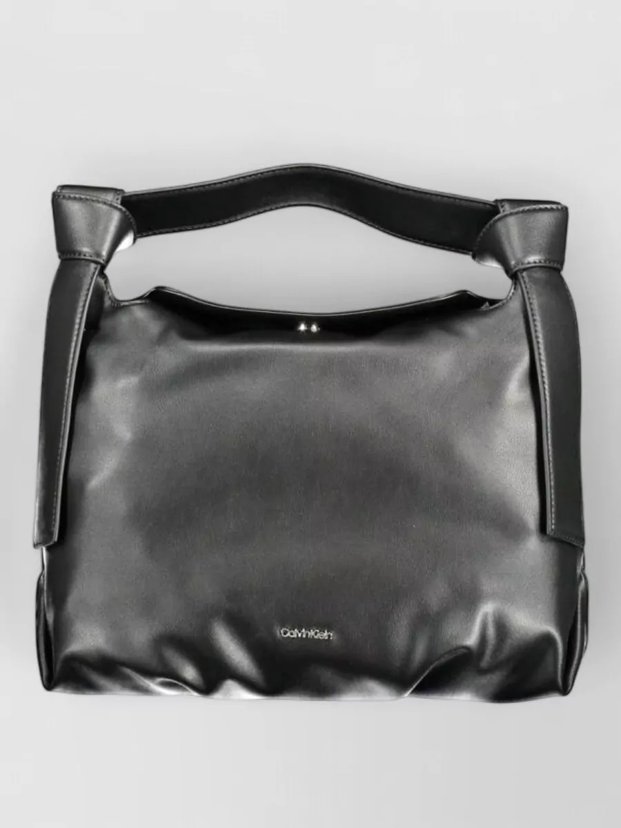 Calvin Klein knotted top handle shoulder bag