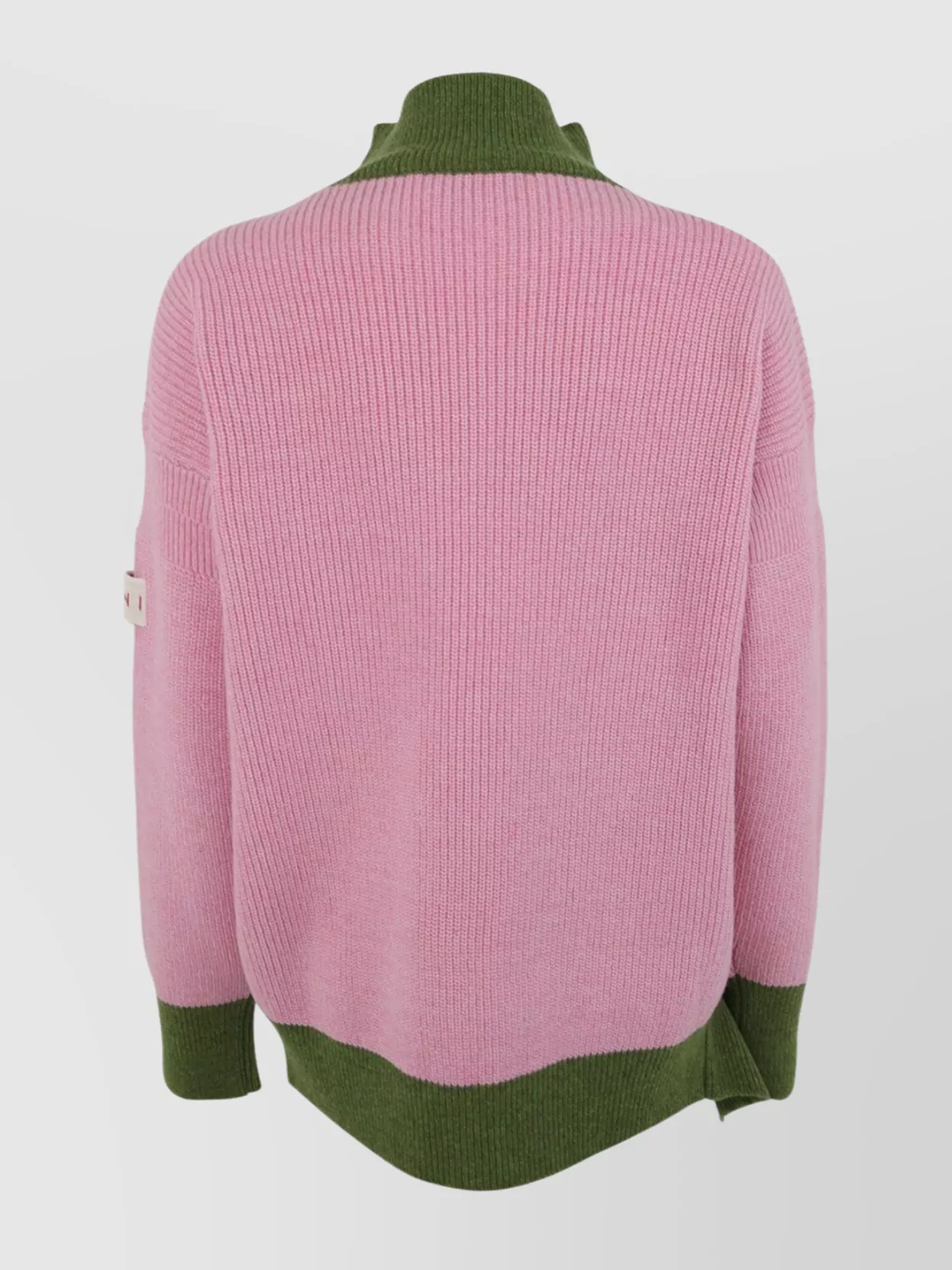 Marni Loose Fit Crew Neck Sweater With Asymmetric Hem