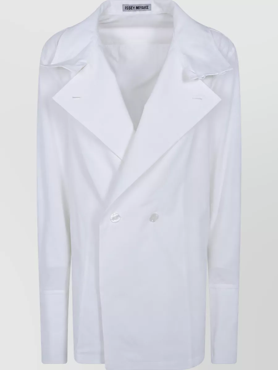 Issey Miyake polyester shirt jacket