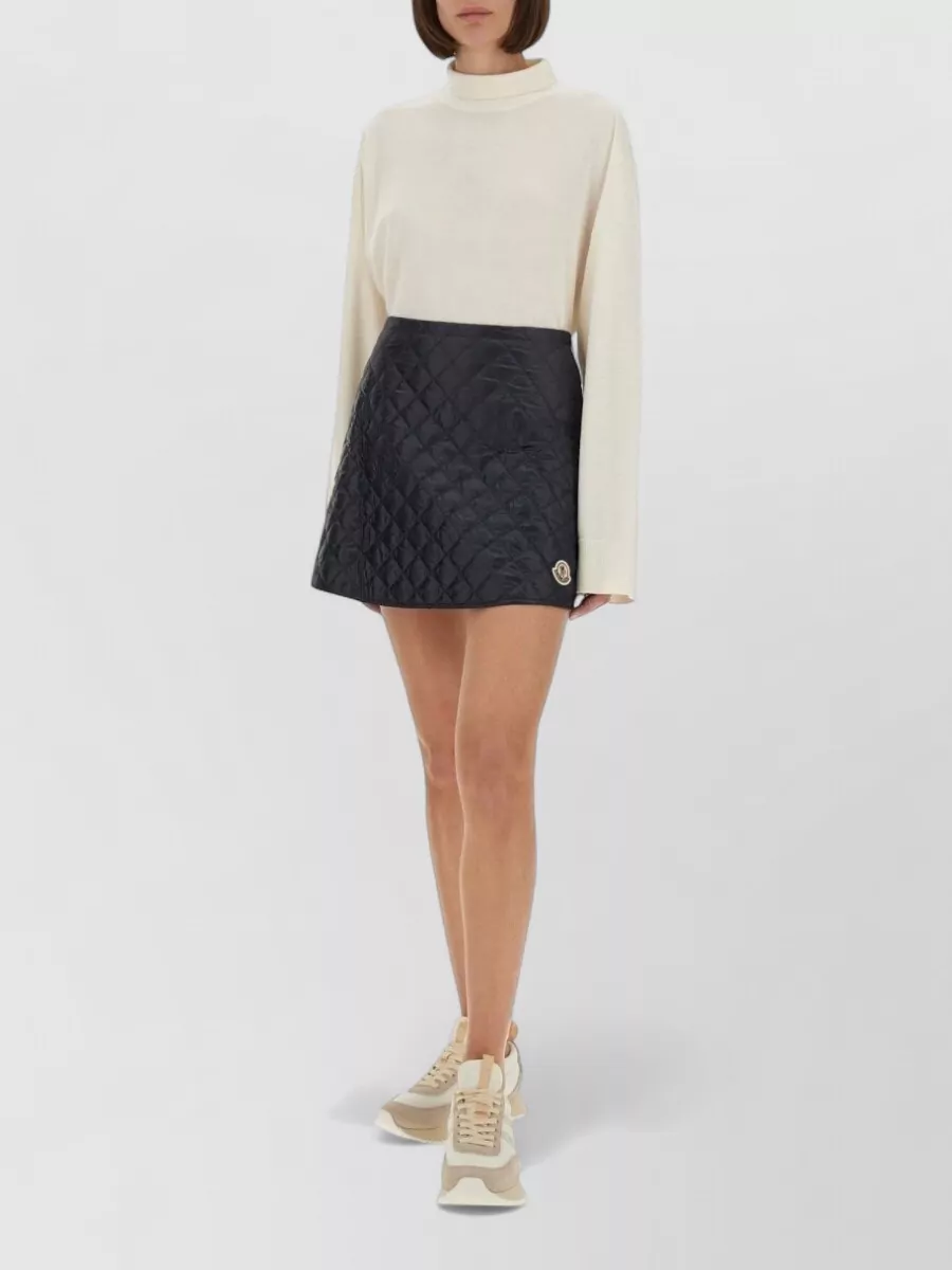 Moncler quilted a-line skirt