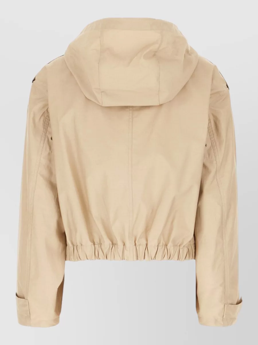 Moncler Cotton Blend Parka Coat