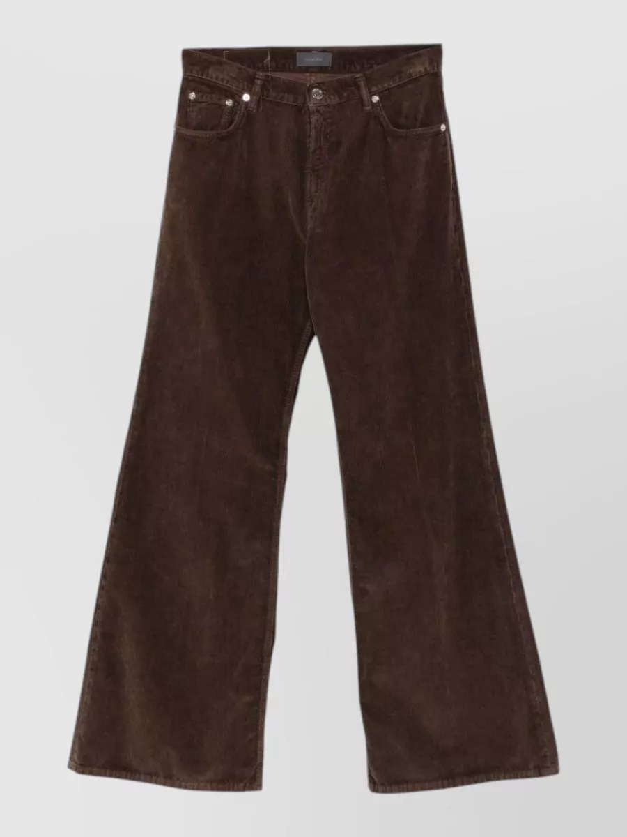 Haikure flared denim trousers