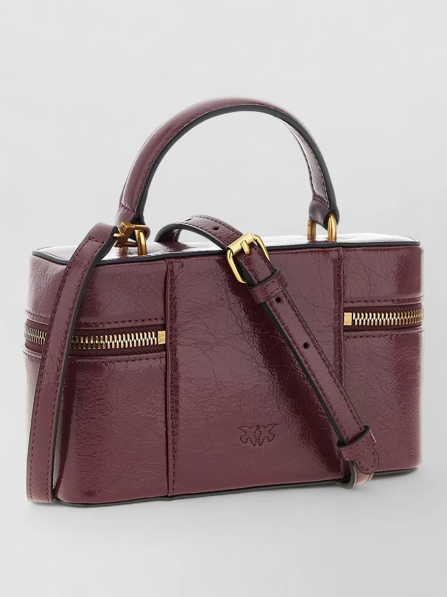 Pinko mini quilted calf leather crossbody bag