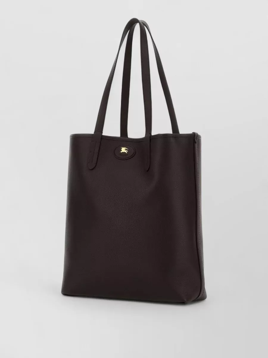 Burberry Calf Leather Reversible Shopper Bag