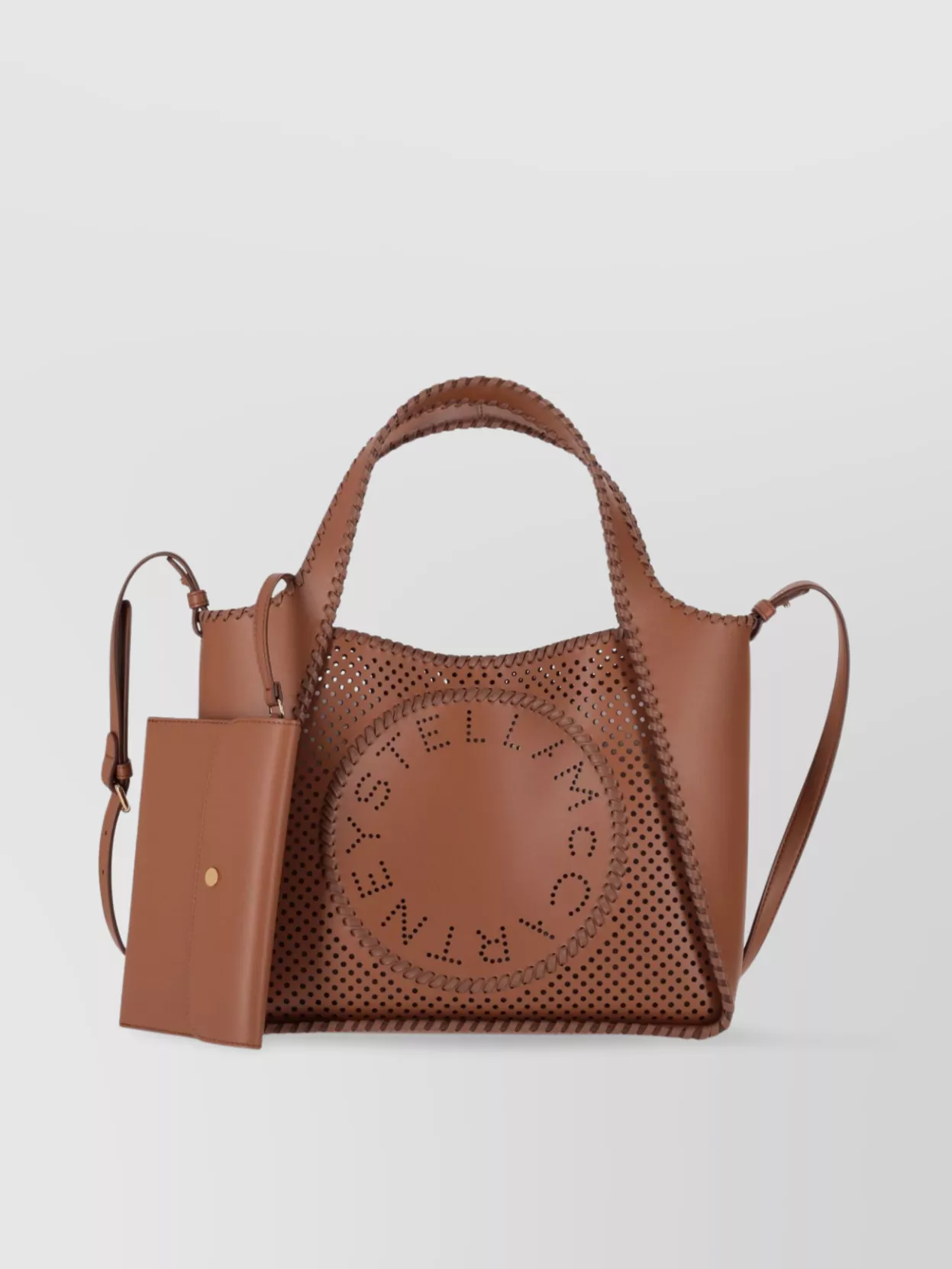Stella Mccartney Perforated Crossbody Bag Top Handles