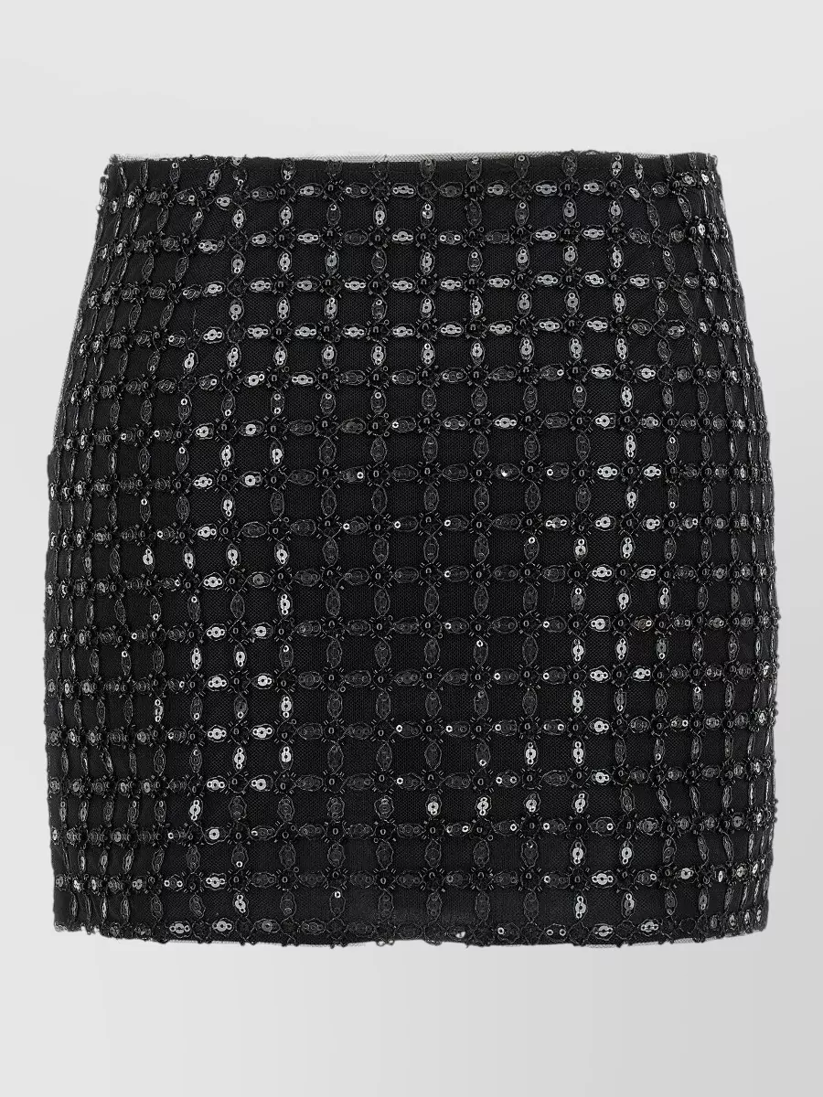 Rotate Sequin-embellished mini skirt