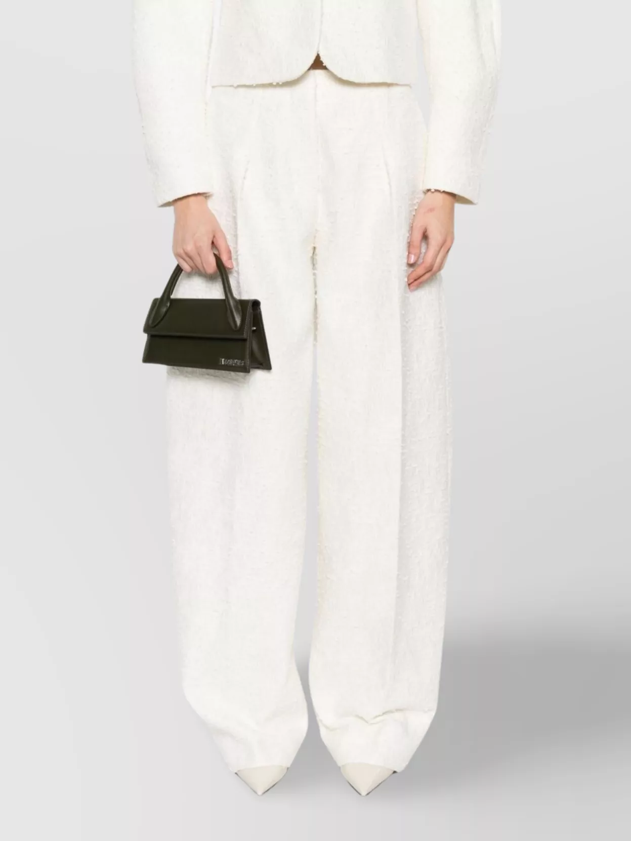 Jacquemus Long Handbag With Top Handle And Stitching