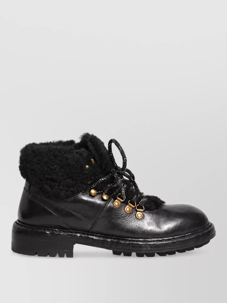 Dolce&Gabbana Leather Trekking Boots