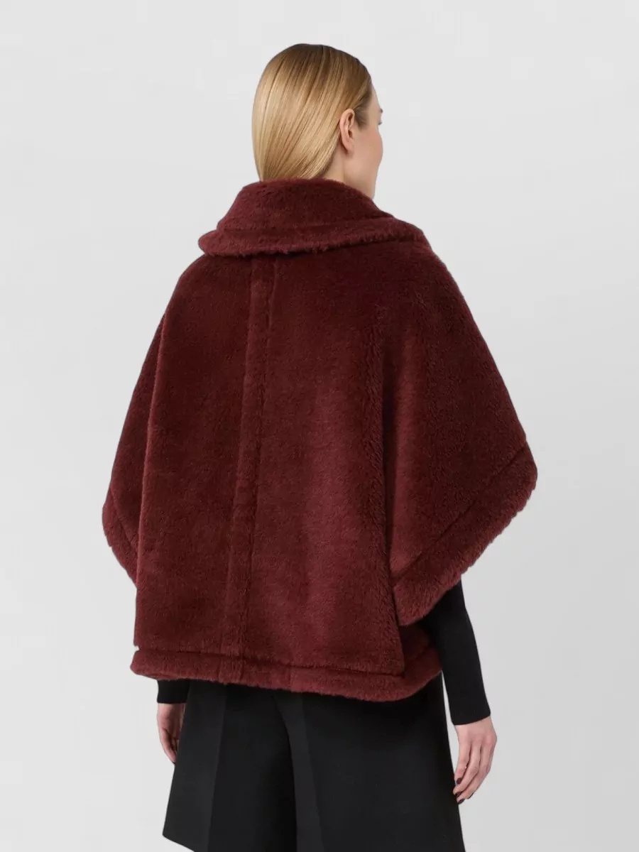 Max Mara Alpaca Wool Silk Short Cape