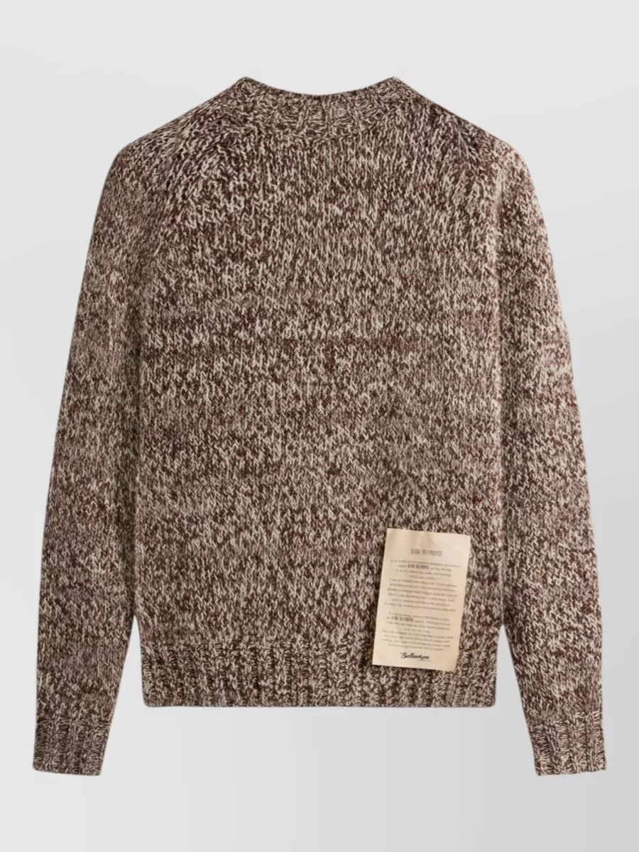 Ballantyne ribbed wool alpaca jumper