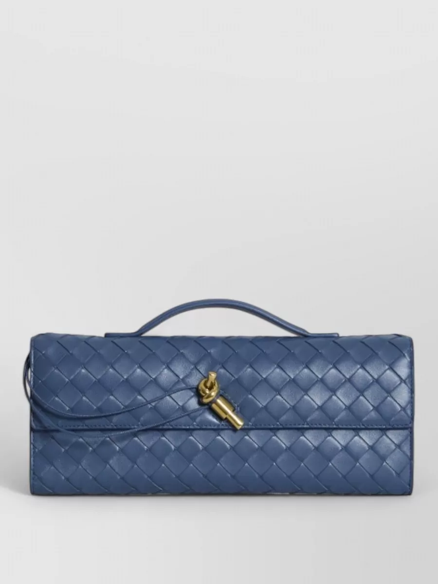 Bottega Veneta Andiamo Long Leather Clutch Bag