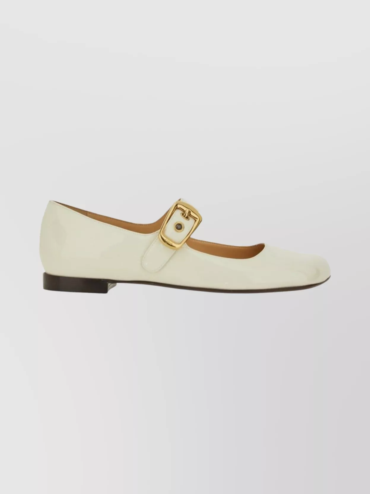 Chloé Ballerina Shoes With Buckle And Square Toe