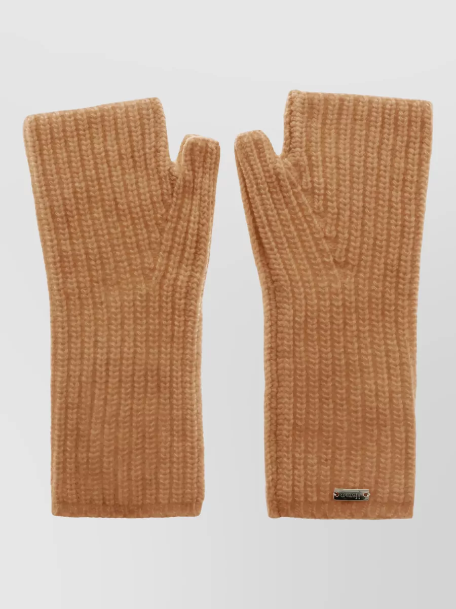 Herno wool ribbed gloves