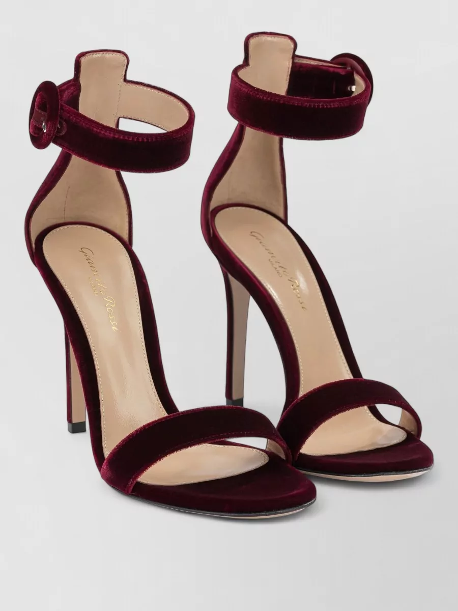 Gianvito Rossi velvet ankle-strap sandals