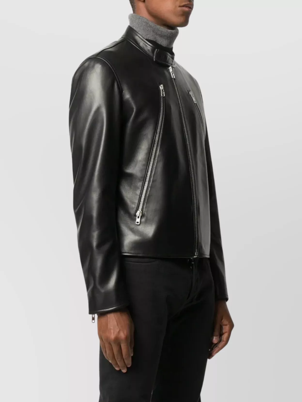 Maison Margiela Leather Slim-Fit Jacket
