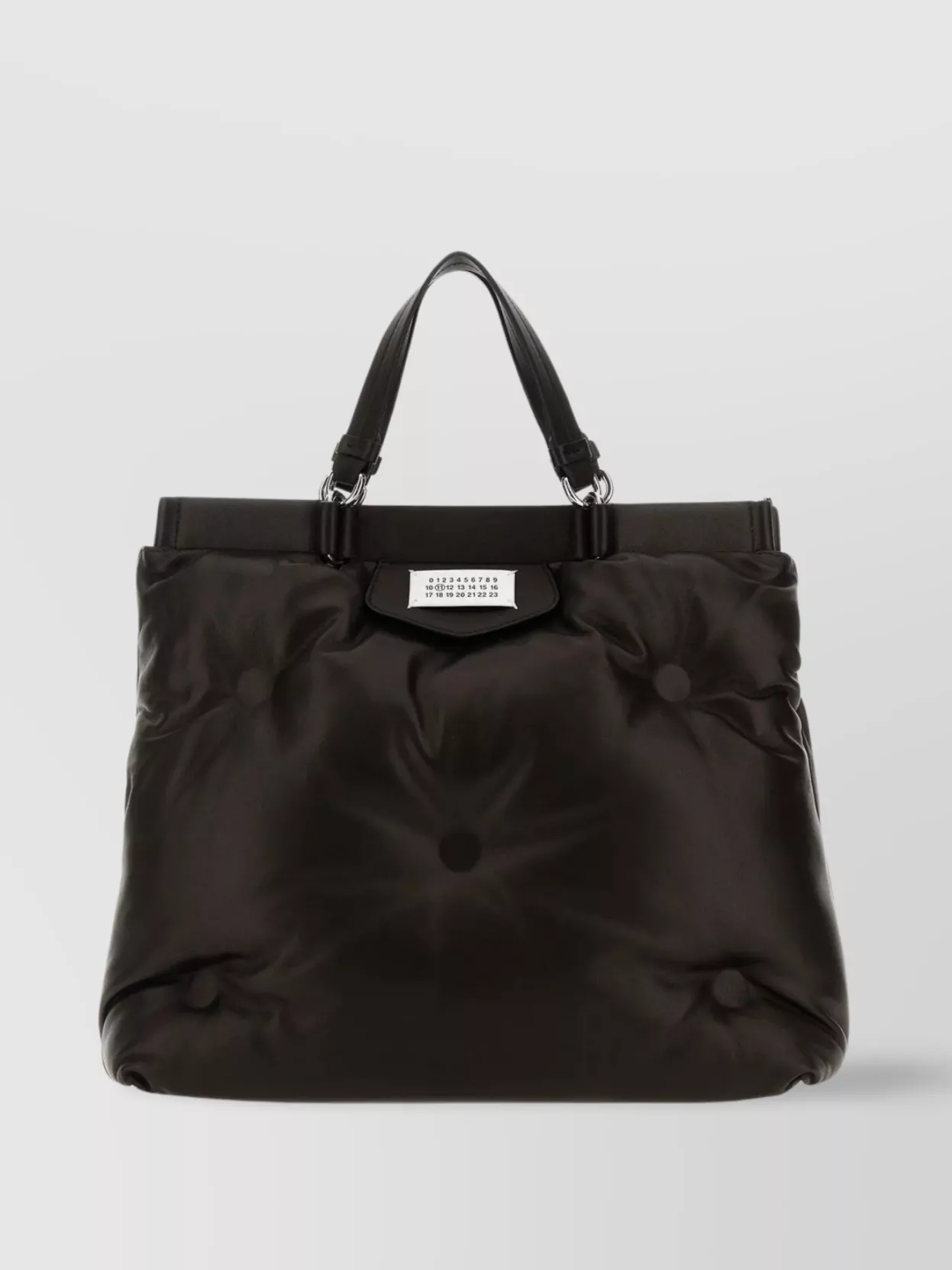 Shop Maison Margiela Medium Glam Slam Leather Shoulder Bag