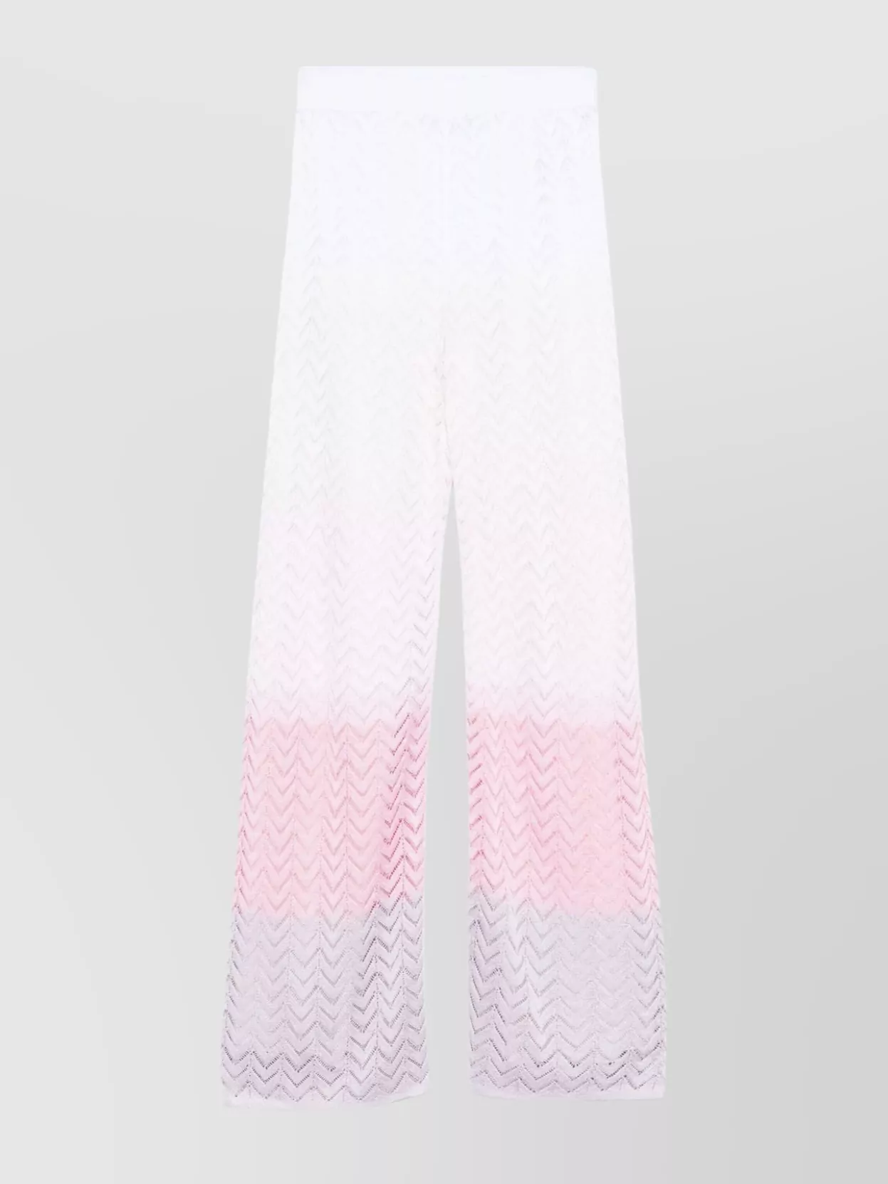 Missoni Wide-Leg Trousers With Ombre Sheer Fabric