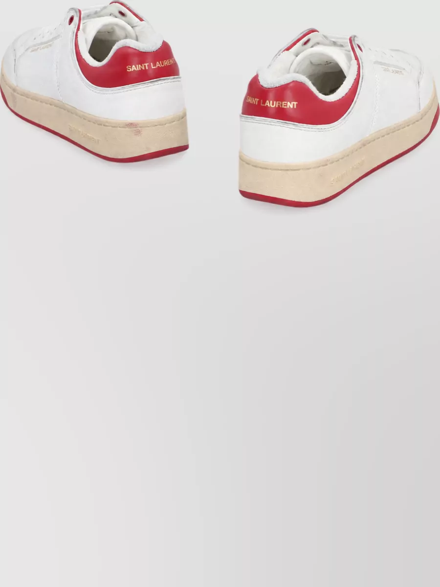 Saint Laurent Leather Low-Top Sneakers