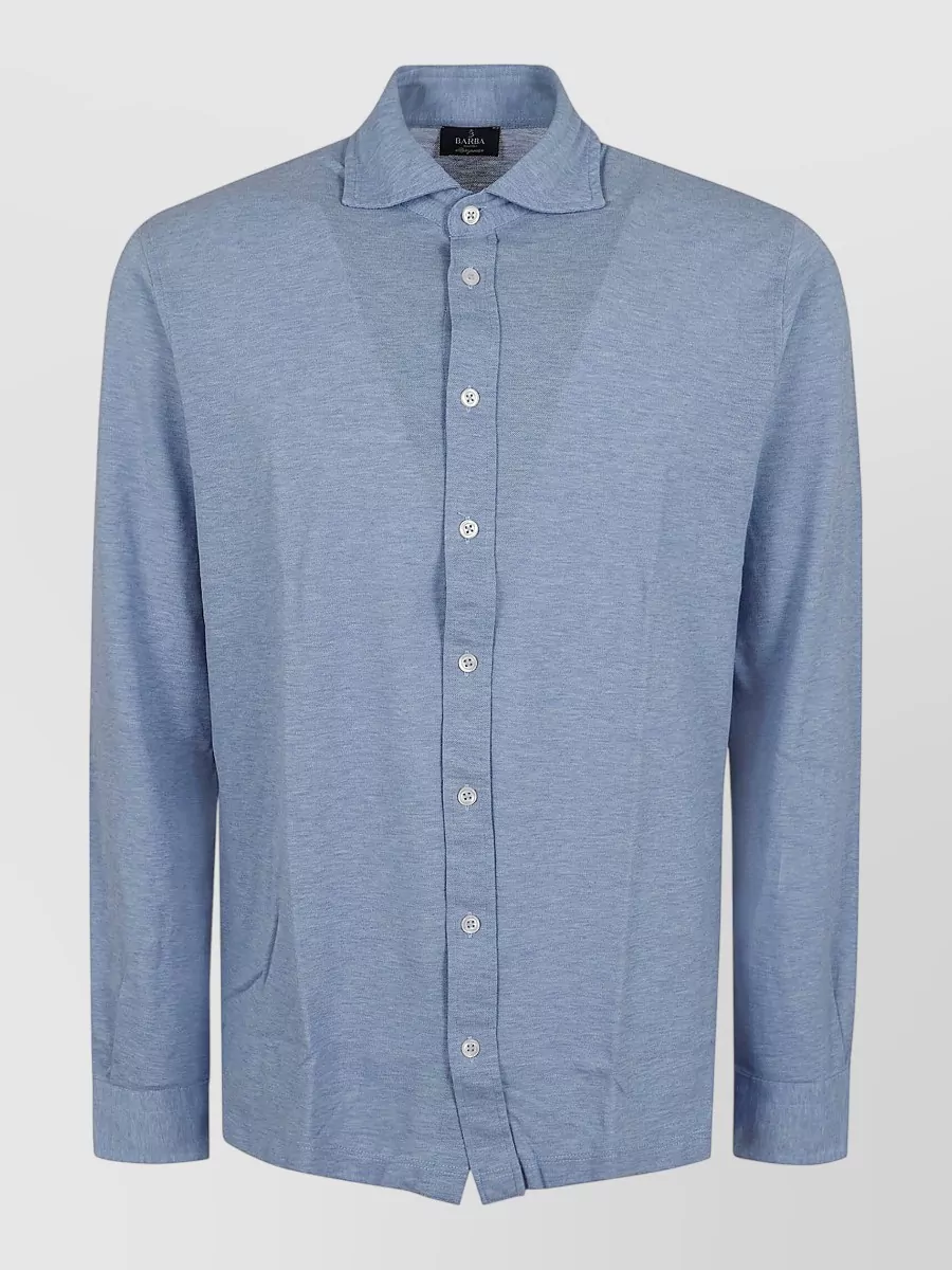 Barba Napoli oversized cotton shirt