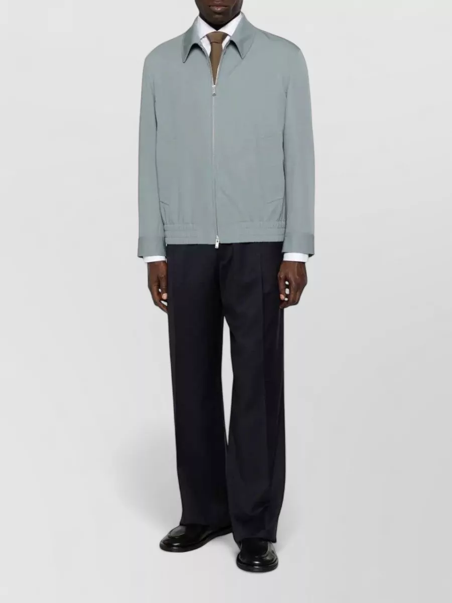 Lardini Wool Pleated Wide-Leg Trousers