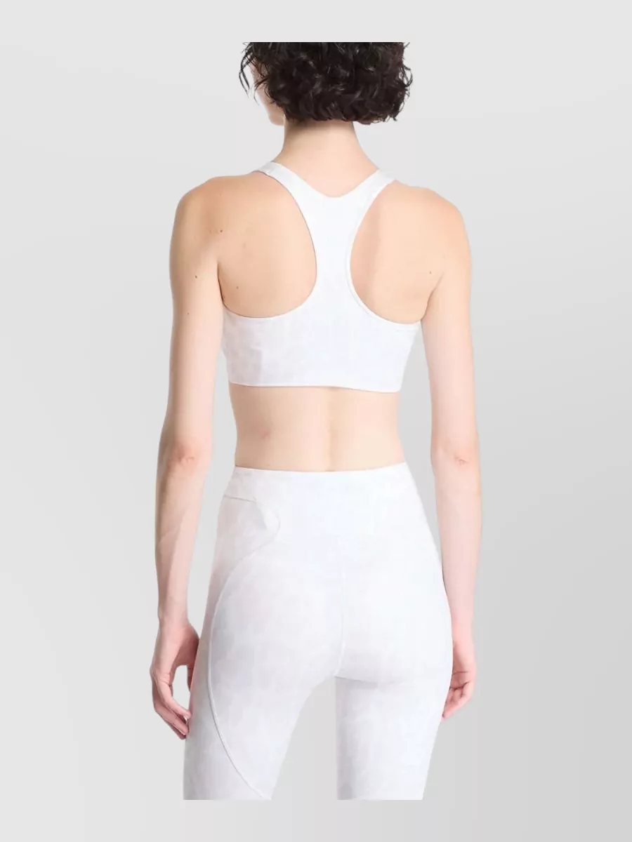Adidas By Stella Mccartney Leopard-Print Racerback Bralette