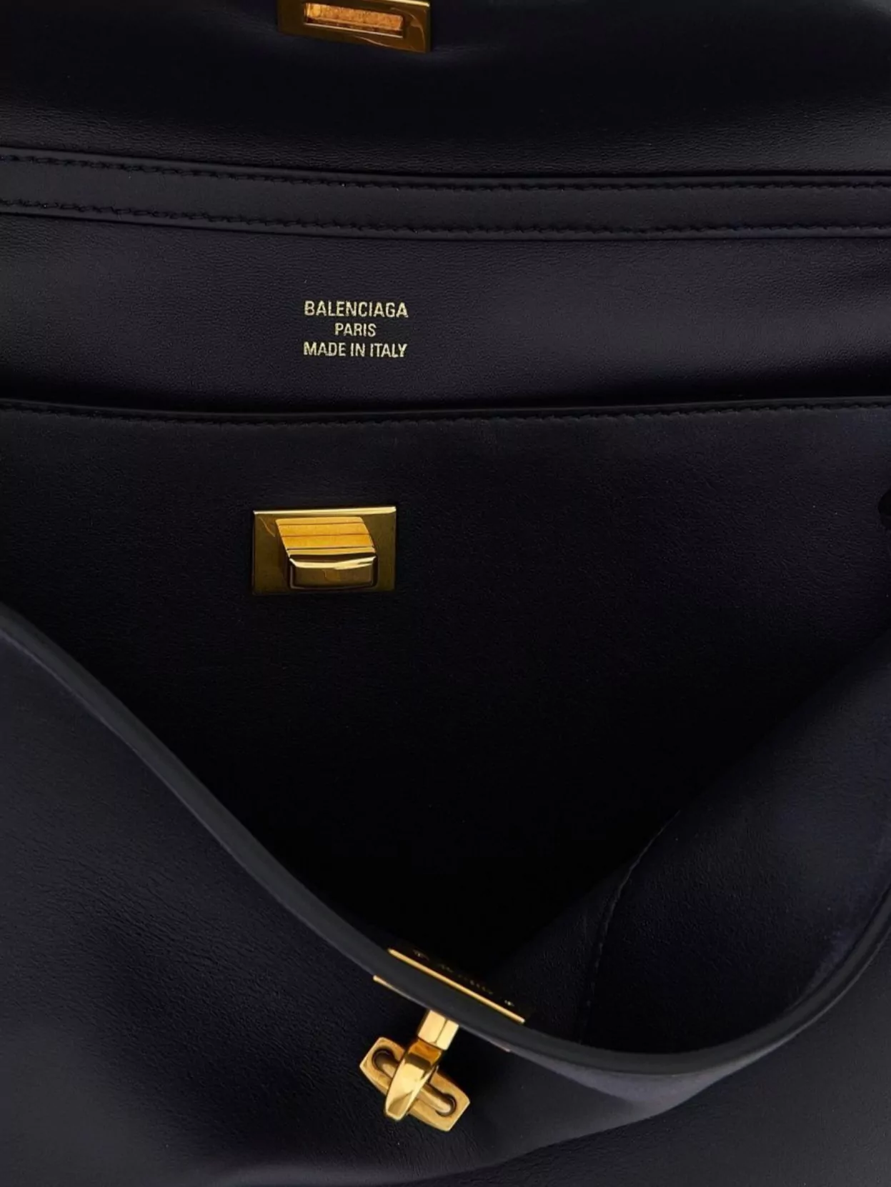 Balenciaga Chic Shoulder Bag With Charms And Strap In Brown