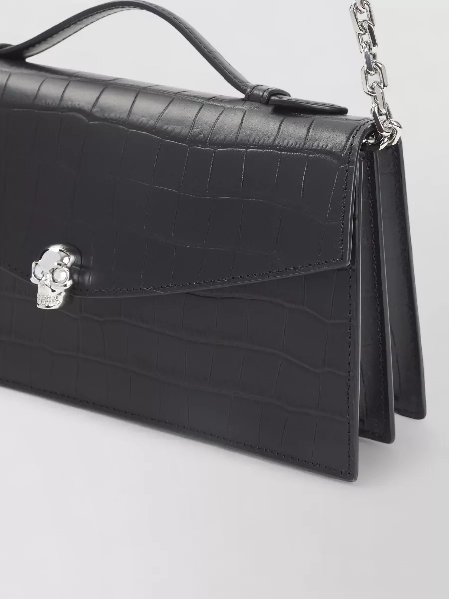 Alexander Mcqueen Skull Leather Cross-Body Bag