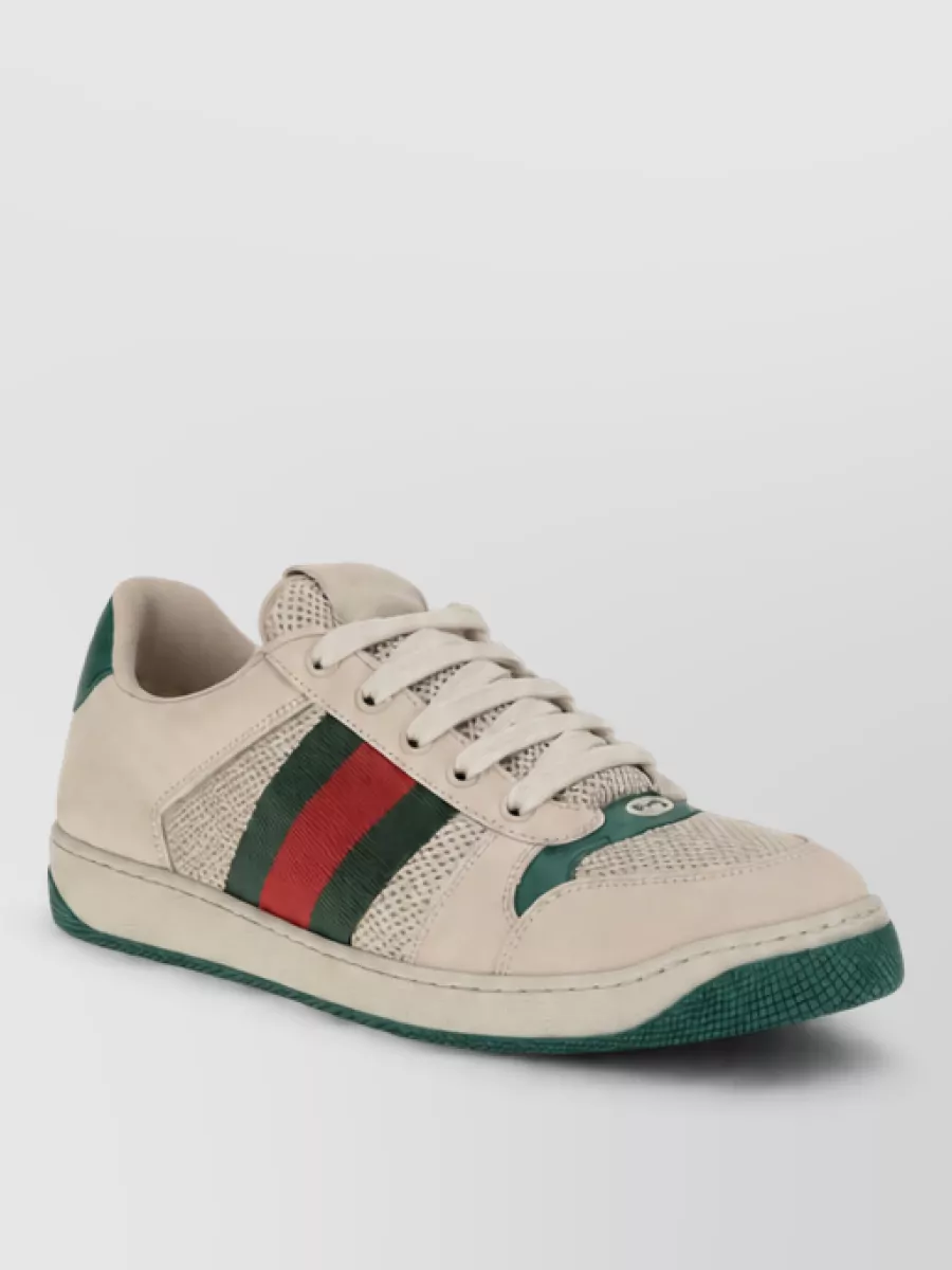 Gucci fabric low top sneakers