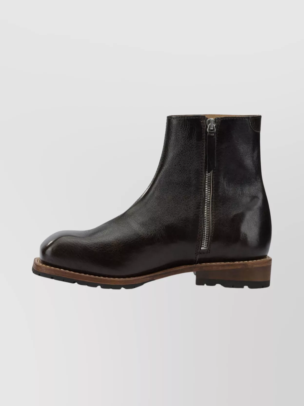 Our Legacy Leather Ankle Boots Round Toe