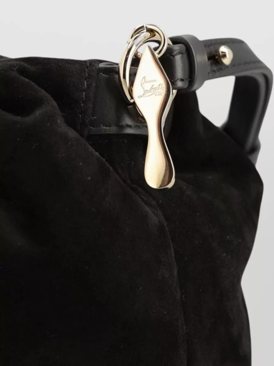 Christian Louboutin Eva Mini Suede Leather Clutch Bag