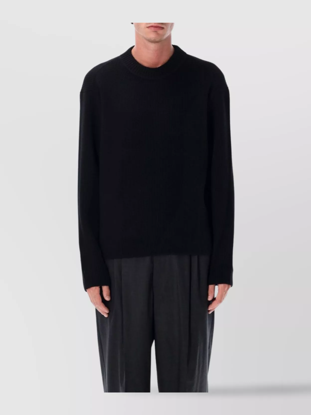 Berner Kühl Wool Ribbed Crew Neck Jumper