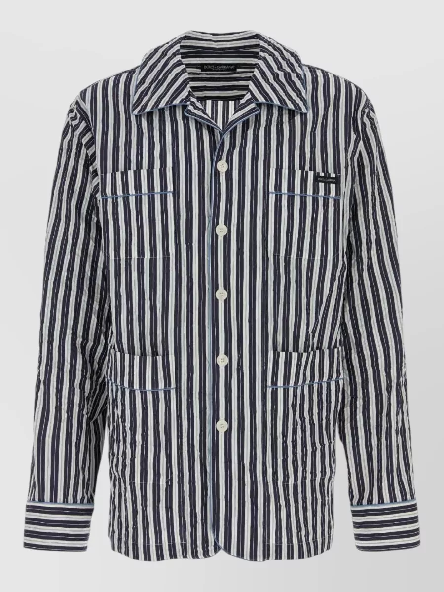 Dolce&Gabbana embroidered shirt jacket