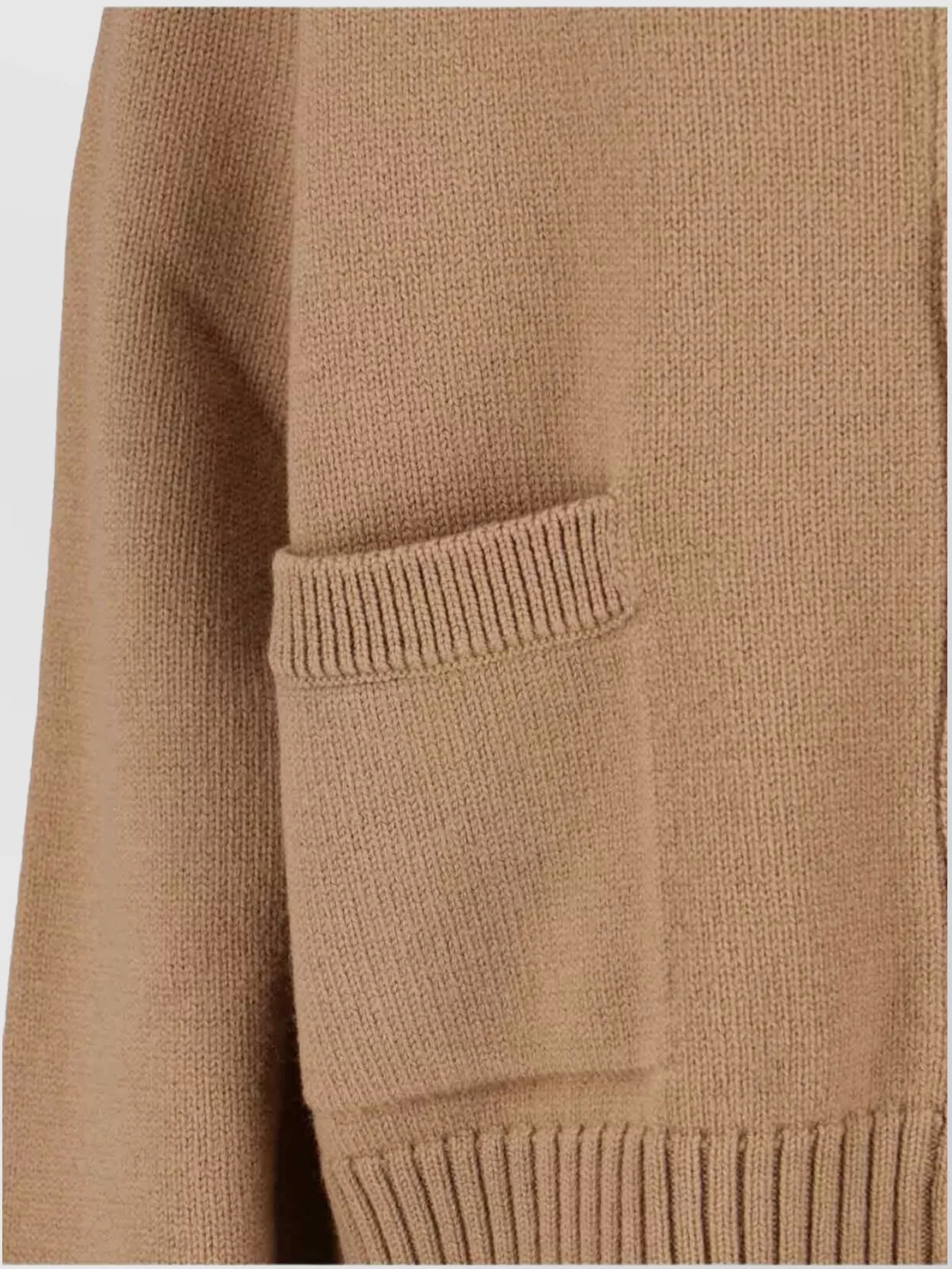 Ami Paris Knitwear Crewneck With Front Pockets And Ribbed Cuffs
