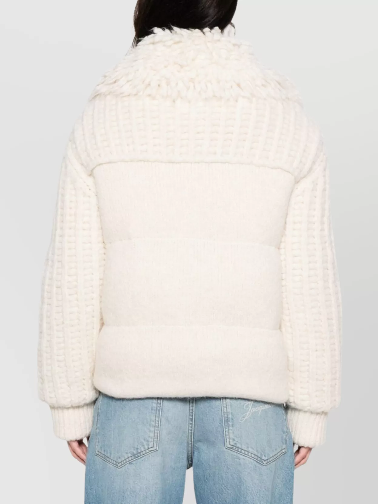 Moncler Grenoble Knitwear Cardigan With High Collar And Pockets