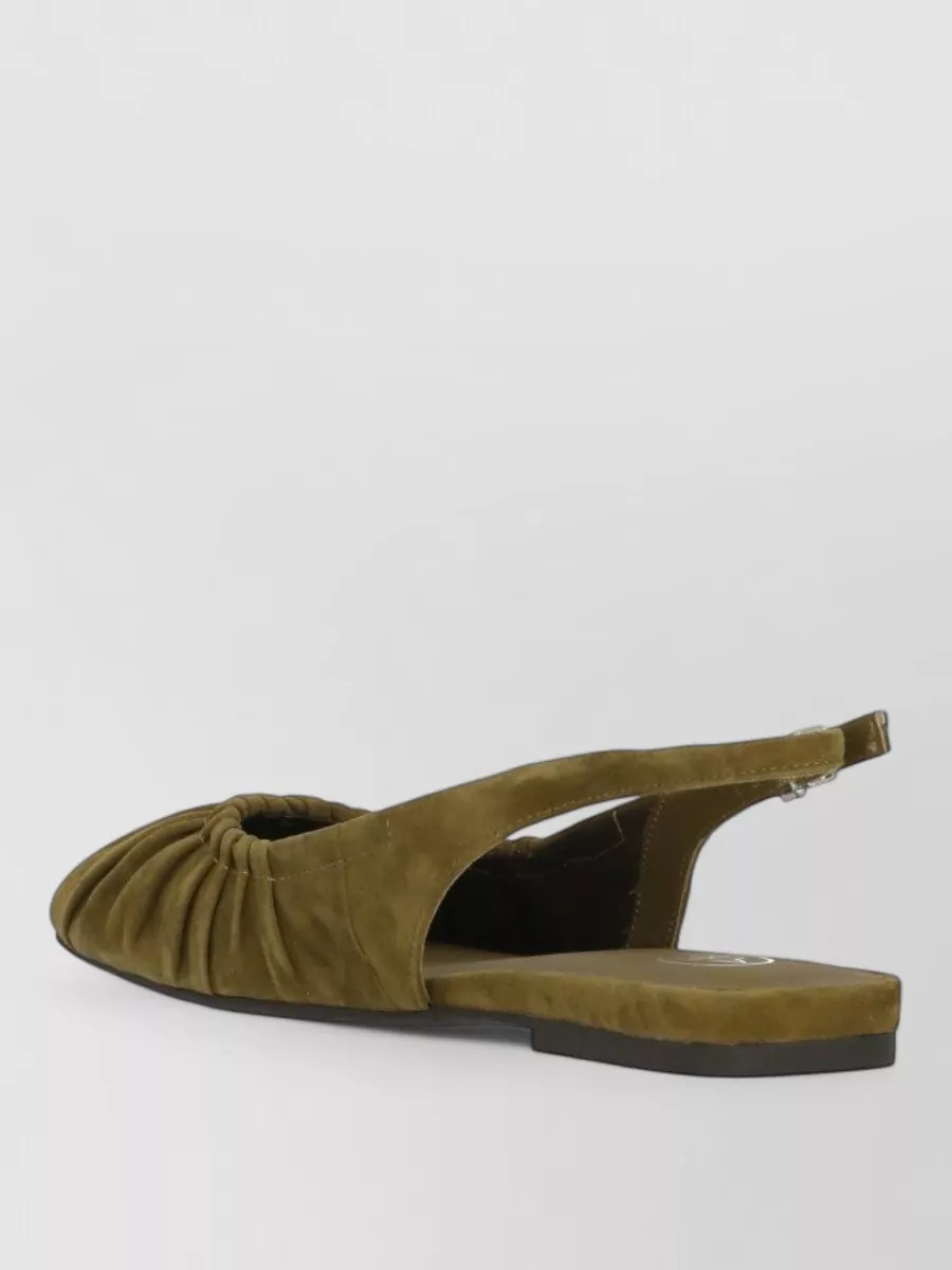 Ash Leather Slingback Ballerina Shoes