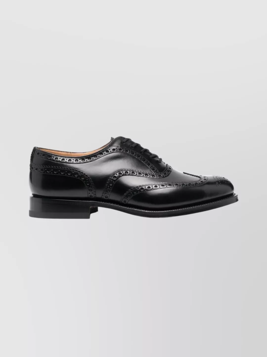 Church's Brogues With Almond Toe And Decorative Stitching