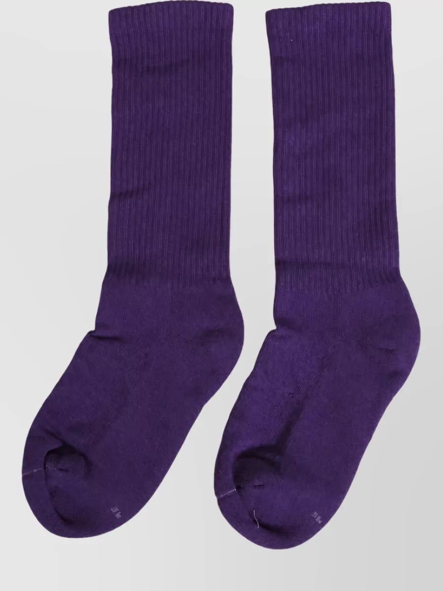 Dolce&Gabbana Cotton Ribbed Mid Calf Socks
