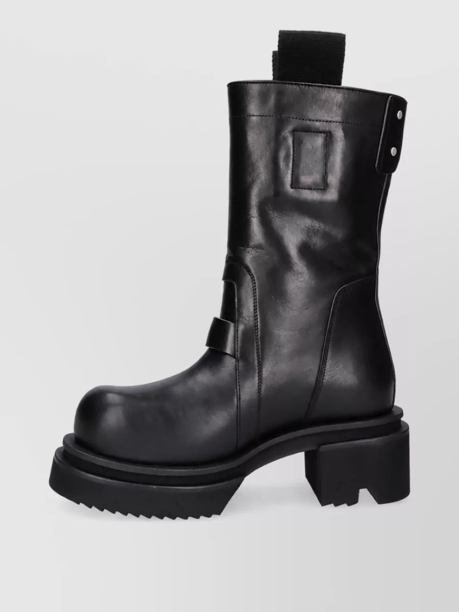 Rick Owens Leather Ankle Boots
