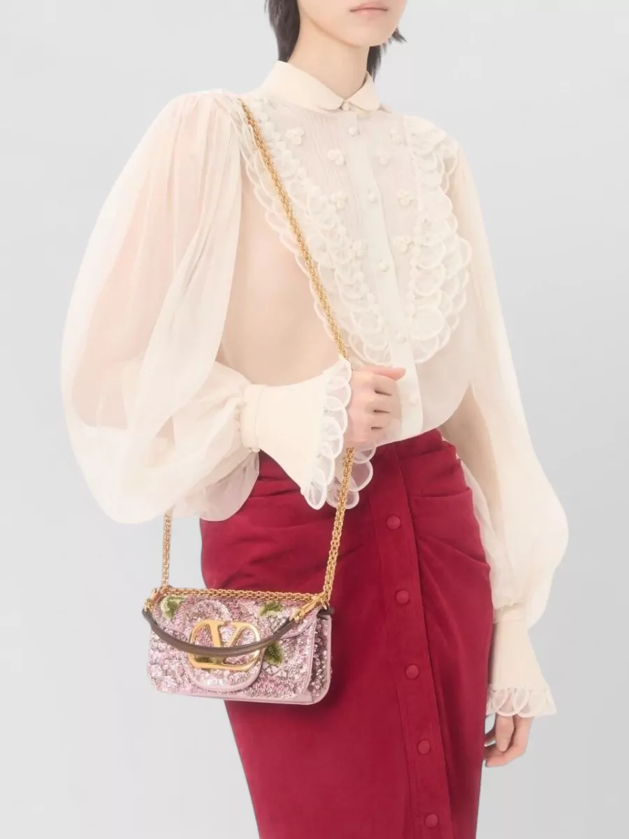 Valentino Garavani Locò Small Satin Cross-Body Bag