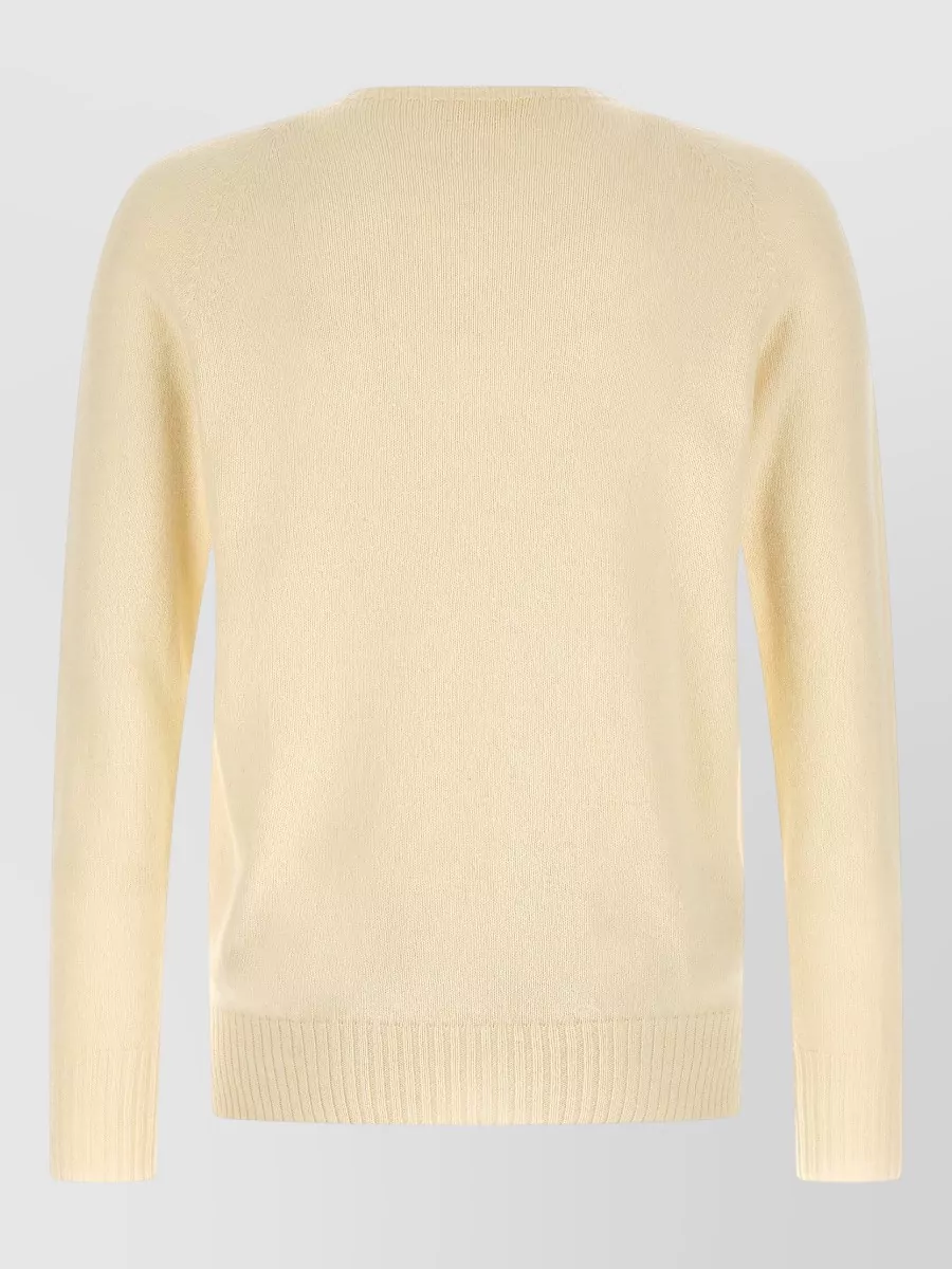 Ma'ry'ya Cashmere Wool Fine-Knit Crew-Neck Sweater
