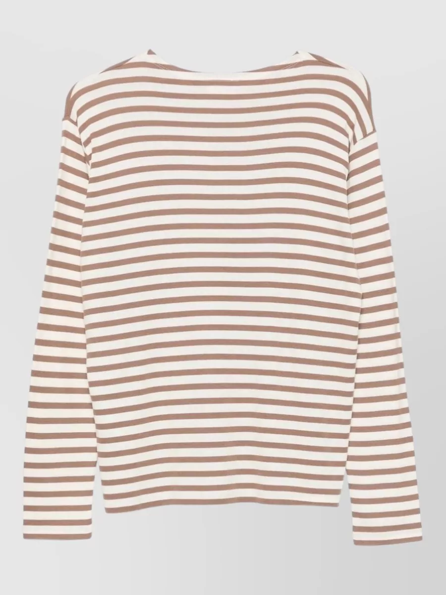 Closed Striped Long-Sleeve Jumper