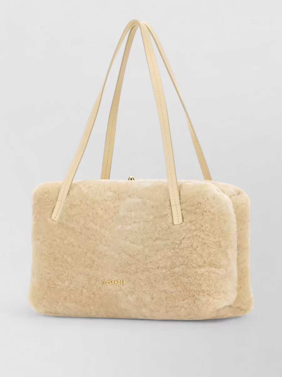 Jil Sander goji shearling clutch bag