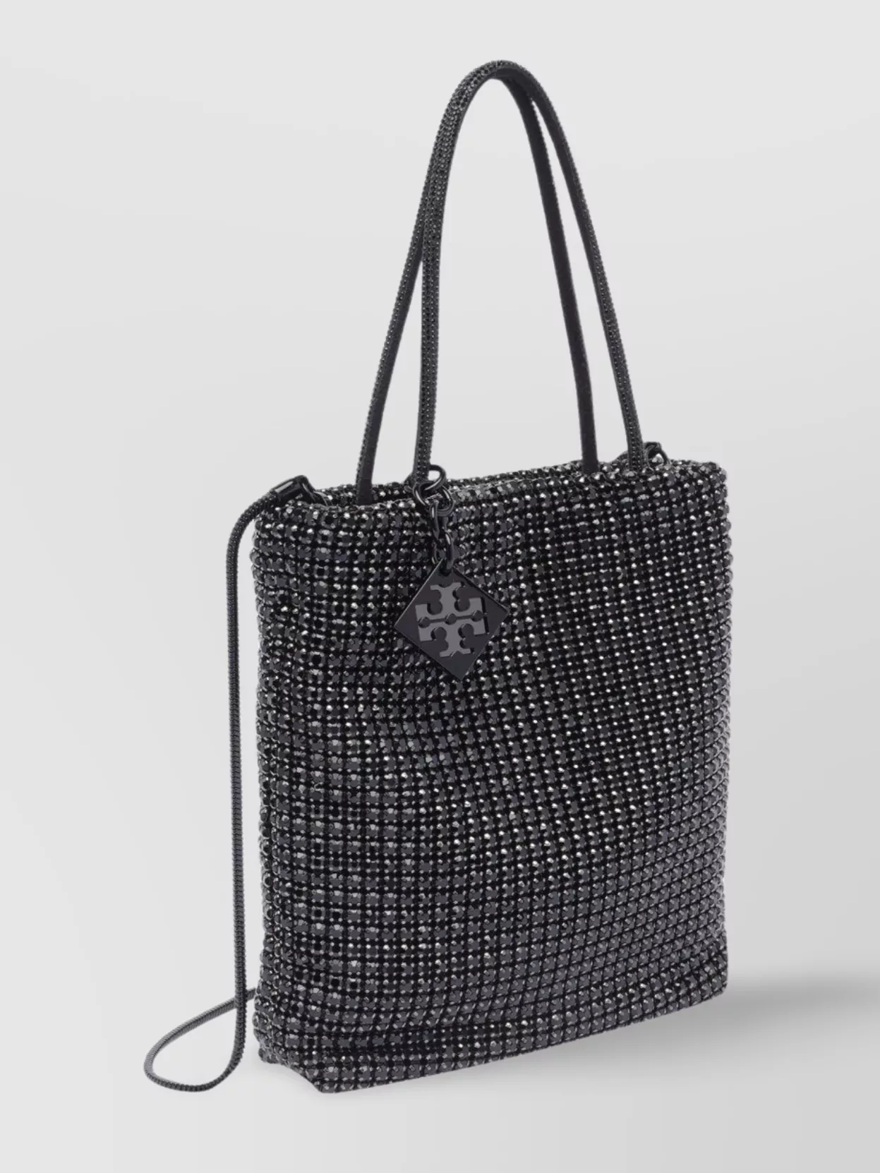 Tory Burch Crystal Beaded Tote Bag With Detachable Strap