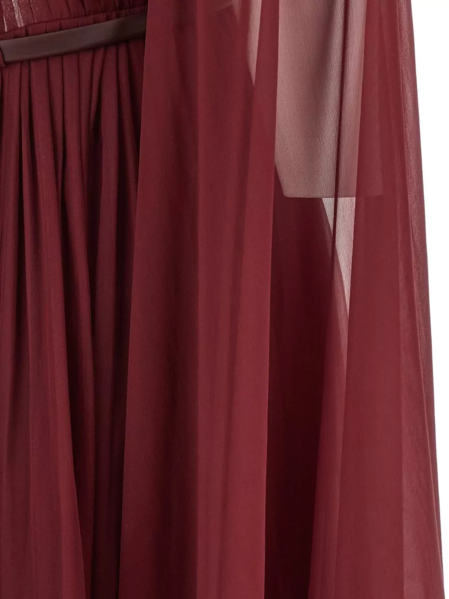 Max Mara Silk pleated maxi dress