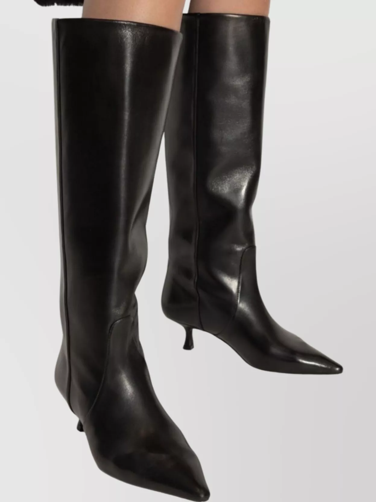 Stuart Weitzman Naomi Knee Length Kitten Heel Boots