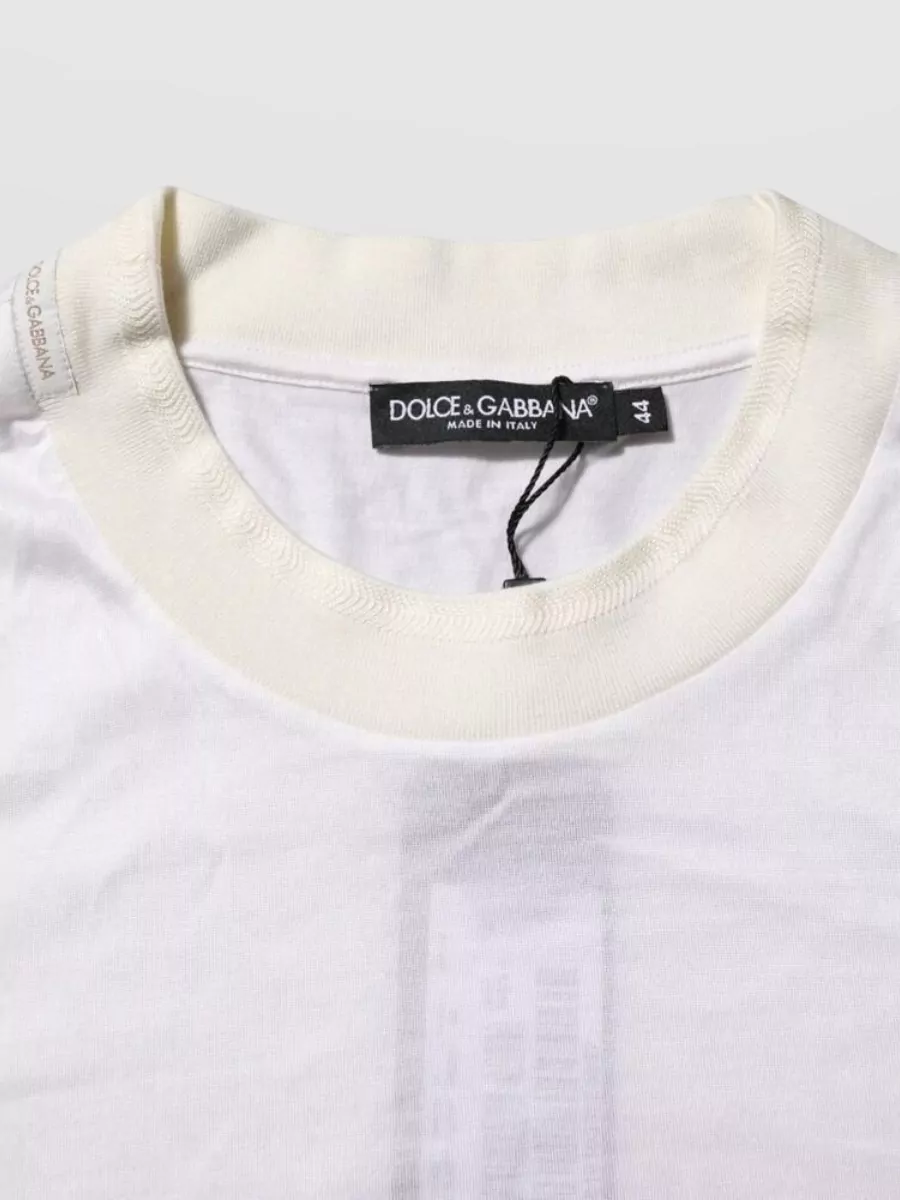 Dolce&Gabbana Silk Ribbed Crew Neck Long Sleeve Sweatshirt