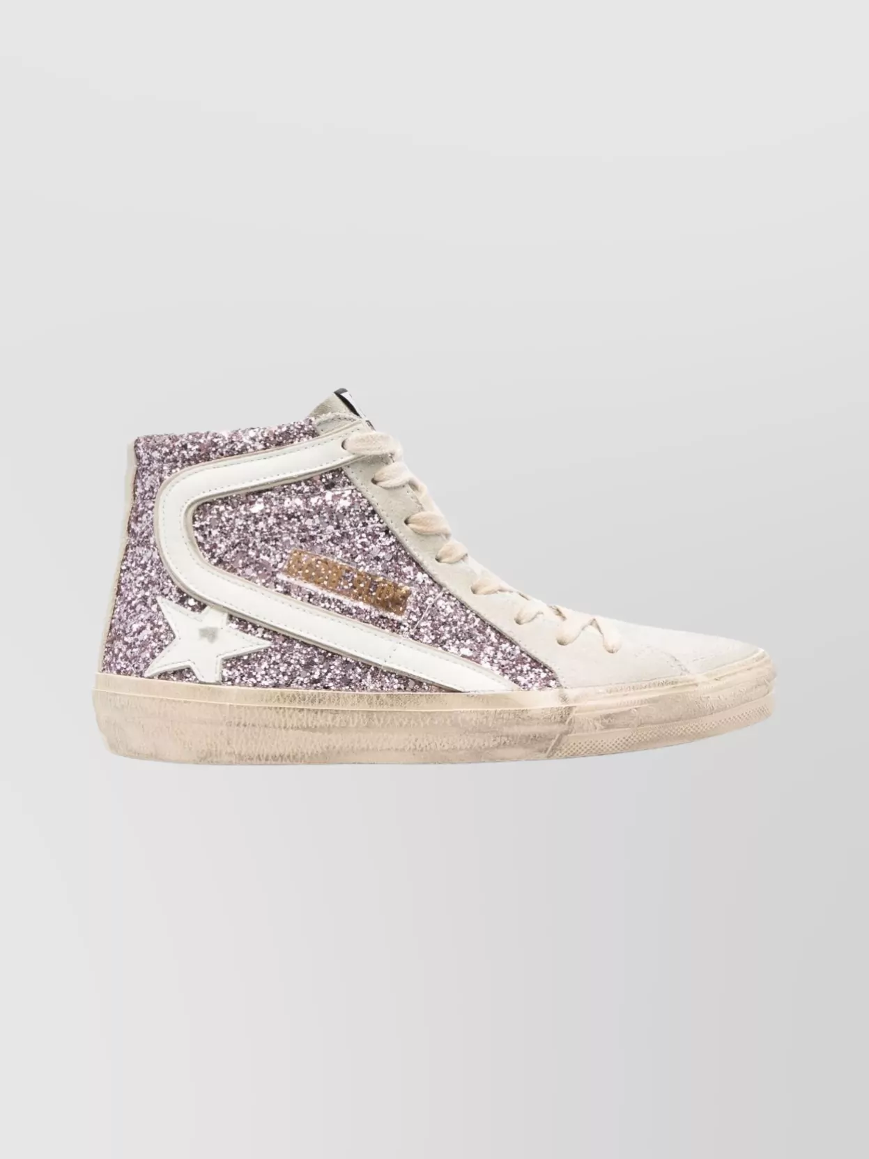Golden Goose Sparkling Low Top Sneakers With Star Patch In Multi