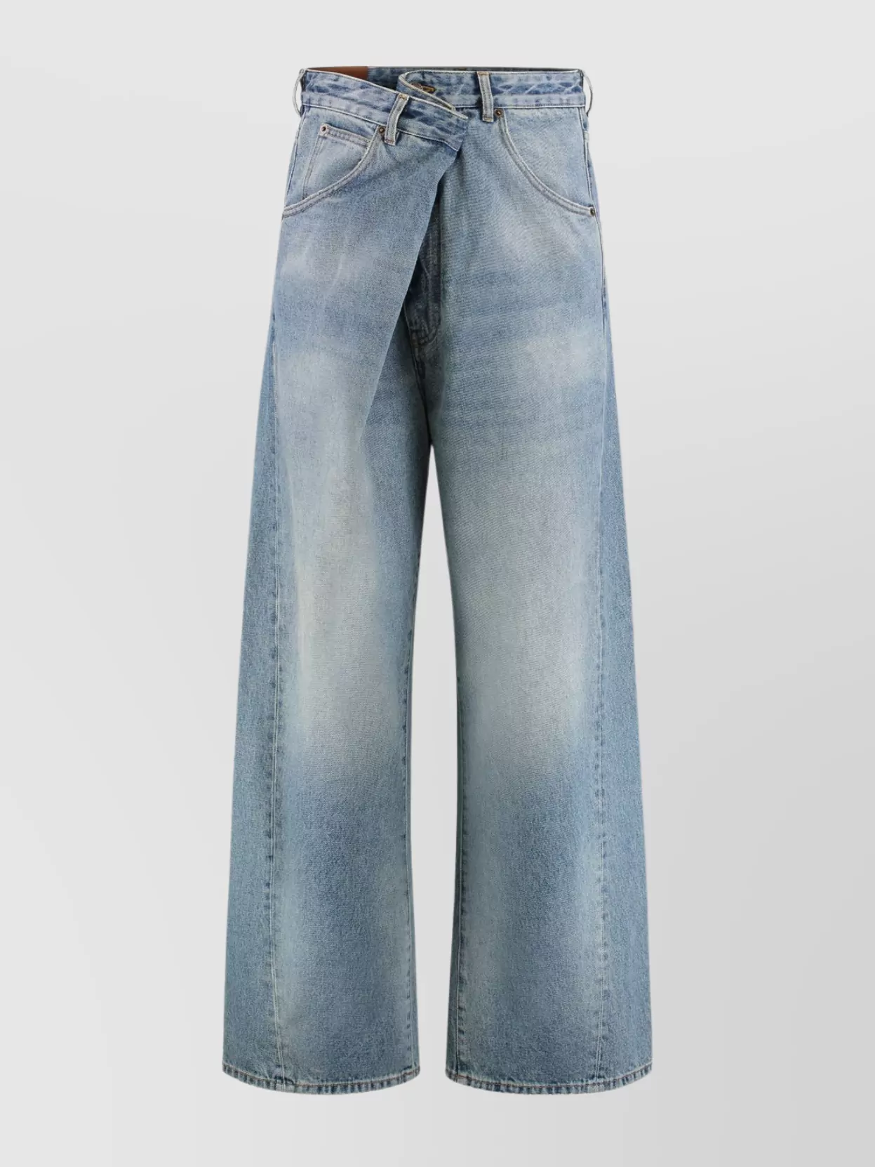 Darkpark oversized denim trousers featuring pockets